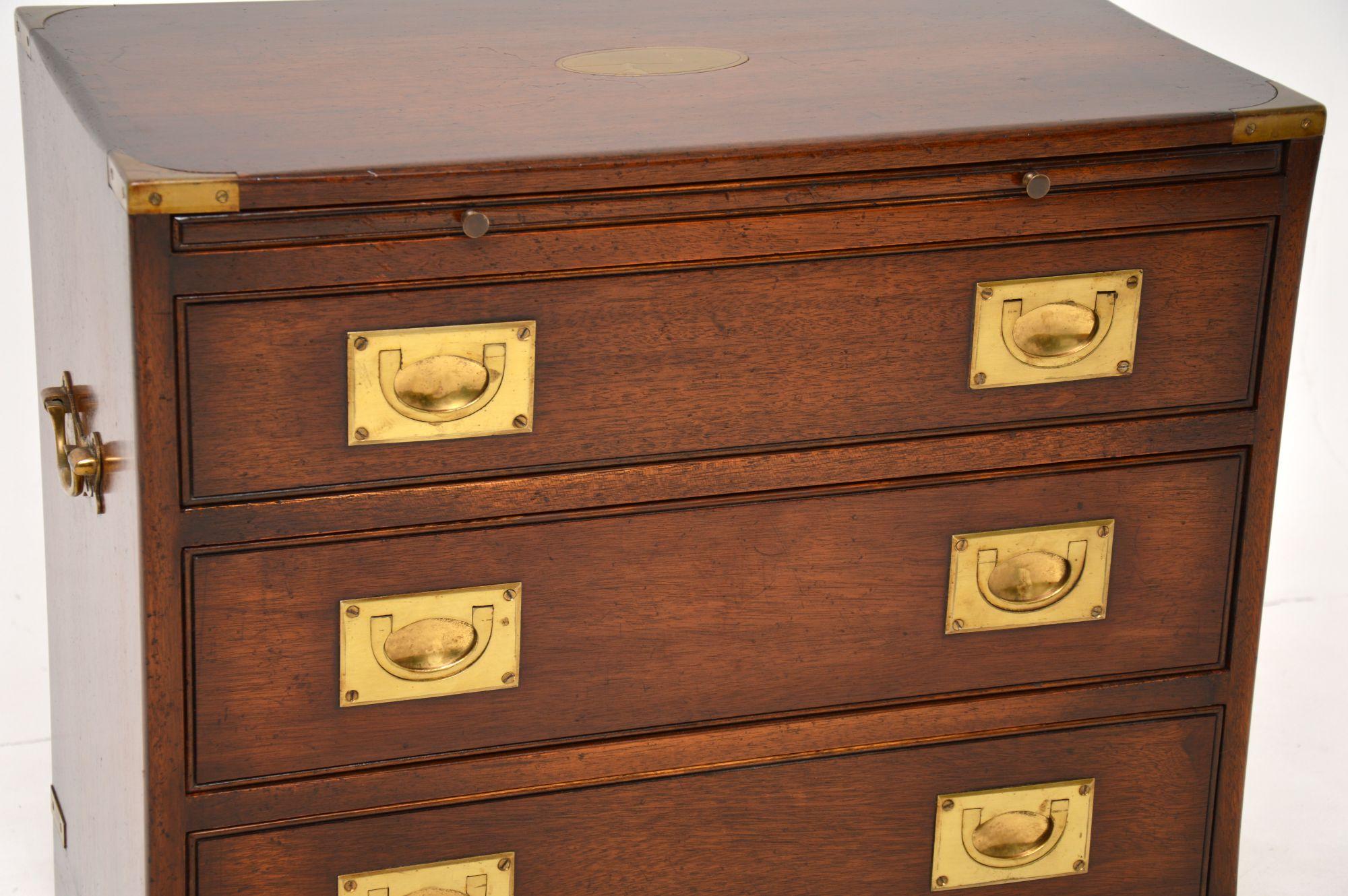 Antique Military Campaign Chest of Drawers 5