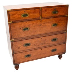 Antique Military Campaign Chest of Drawers