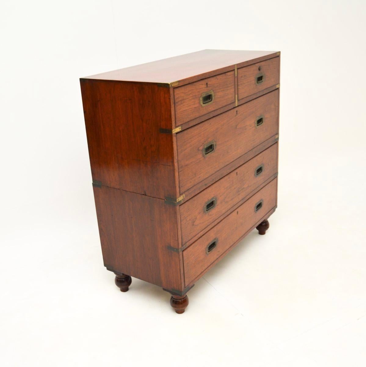 Milieu du XIXe siècle Commode de campagne militaire ancienne en vente