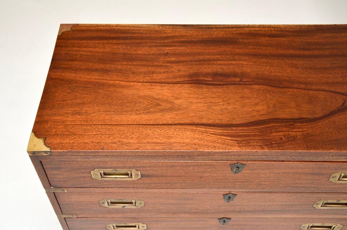 Antique Military Campaign Chest of Drawers For Sale 1