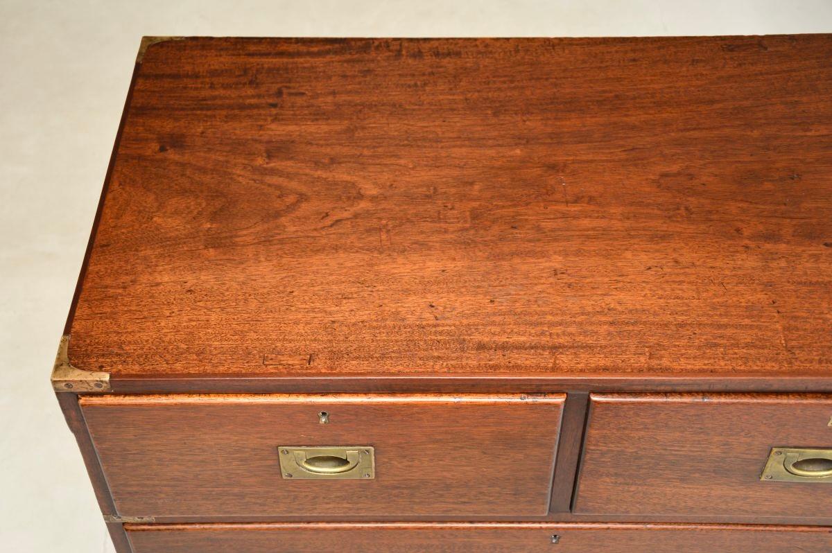 Antique Military Campaign Chest of Drawers 3