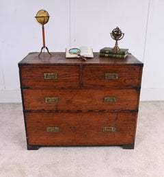 Antique Military Campaign Chest Pine Holloway and Son 1880