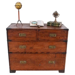 Antique Military Campaign Chest Pine Holloway and Son 1880