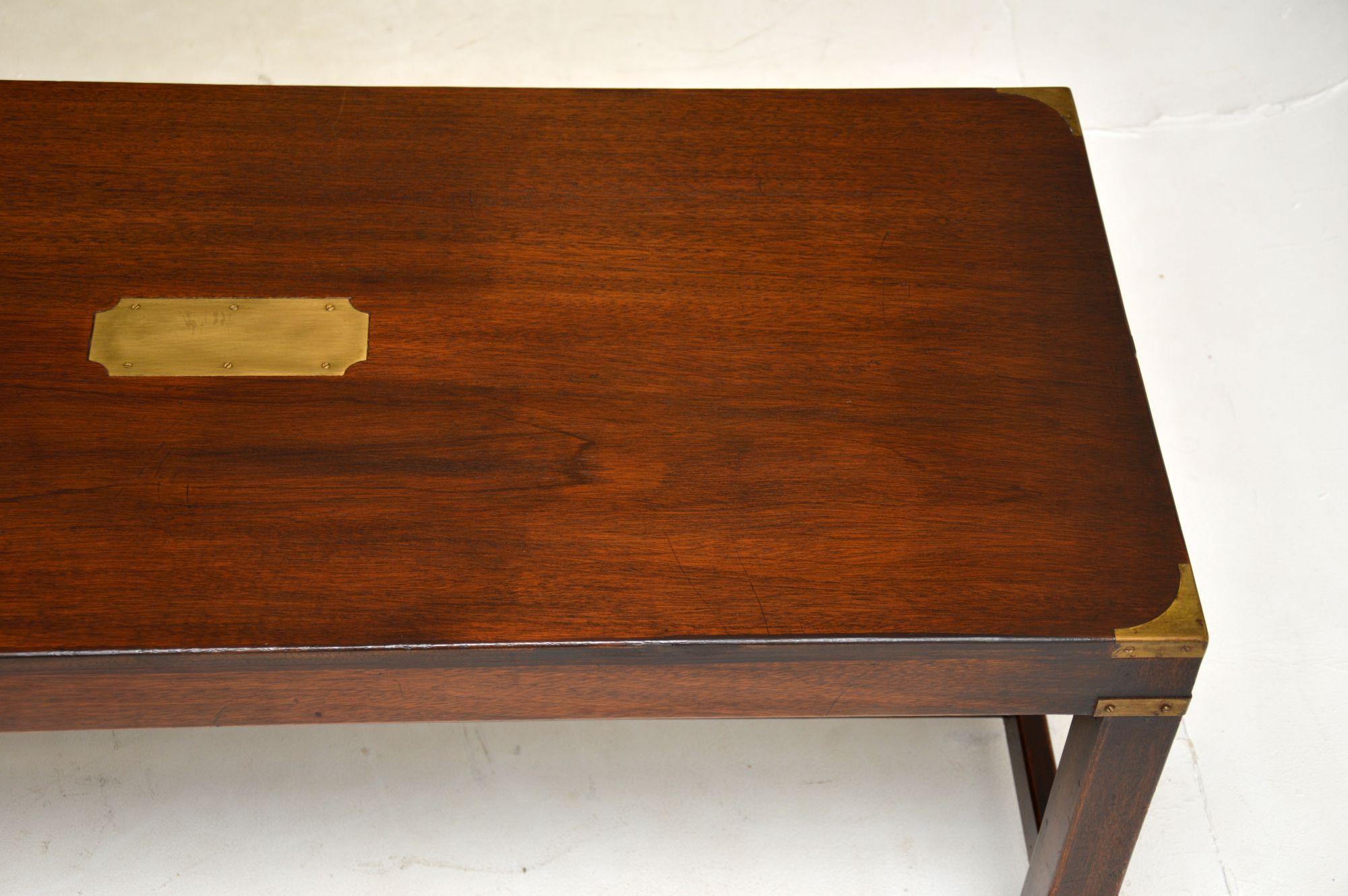 Mid-20th Century Antique Military Campaign Coffee Table