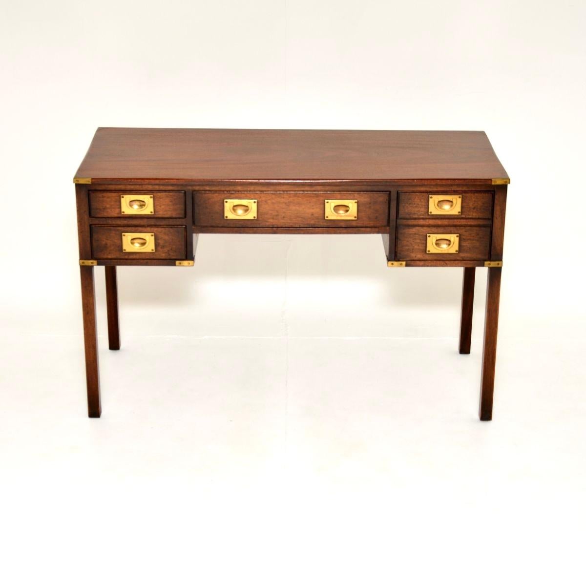 British Antique Military Campaign Desk / Writing Table For Sale