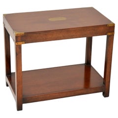 Antique Military Campaign Side Table