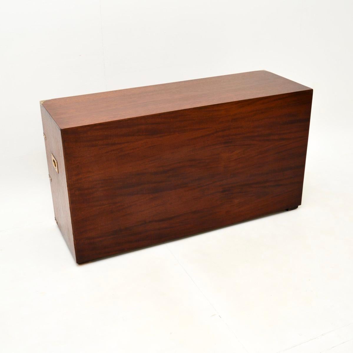 Mid-20th Century Antique Military Campaign Style Cabinet