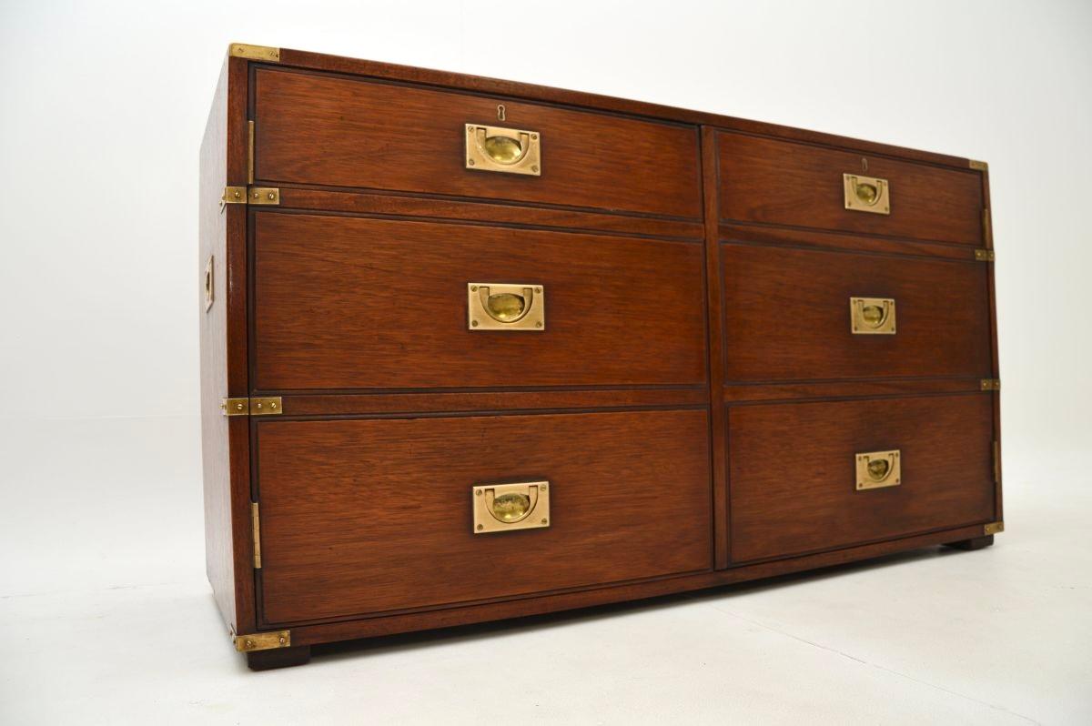 Antique Military Campaign Style Cabinet 2