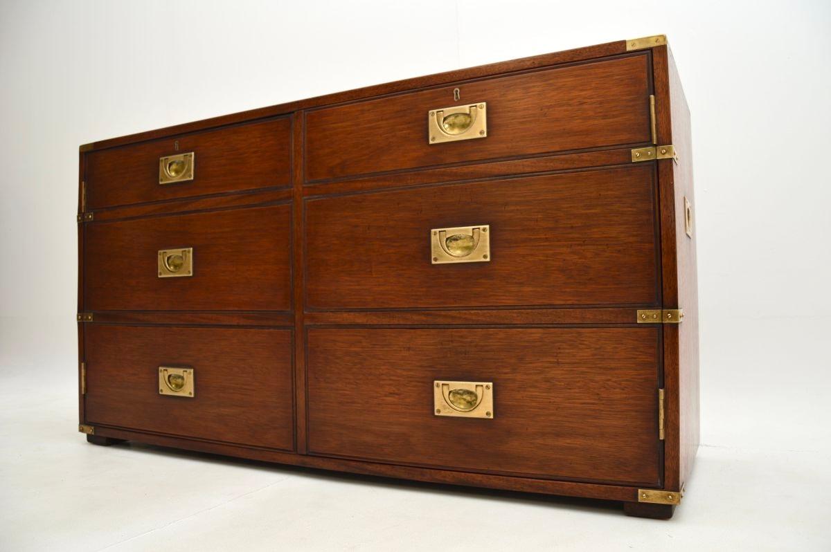 Antique Military Campaign Style Cabinet 3
