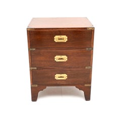 Antique Military Campaign Style Chest of Drawers