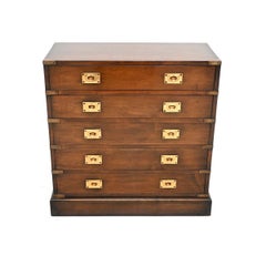 Antique Military Campaign Style Chest of Drawers