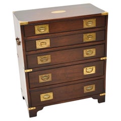 Antique Military Campaign Style Chest of Drawers
