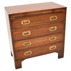 Antique Military Campaign Style Chest of Drawers