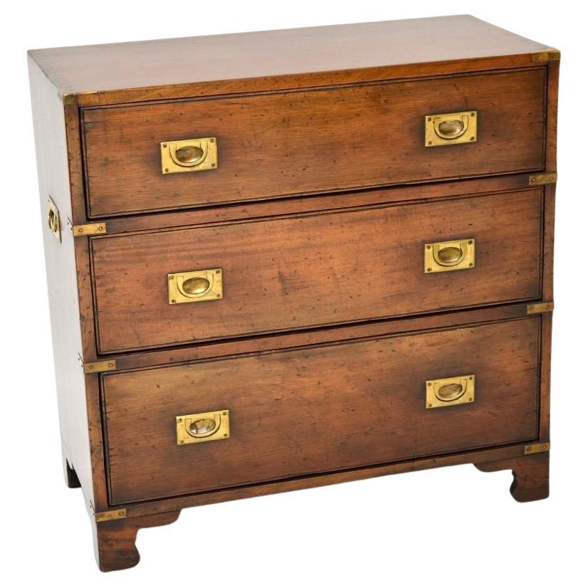 Antique Military Campaign Style Chest of Drawers