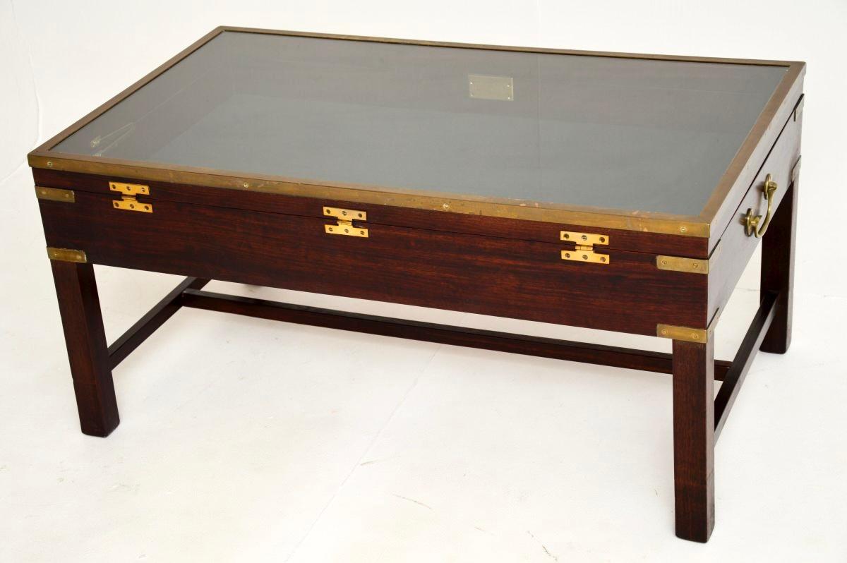 Antique Military Campaign Style Coffee / Display Table For Sale 1
