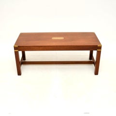 Antique Military Campaign Style Coffee Table