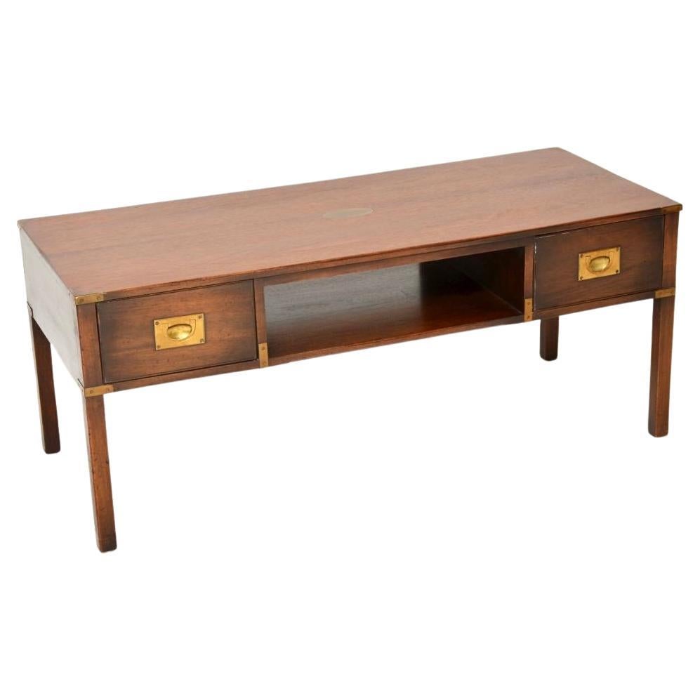 Antique Military Campaign Style Coffee Table
