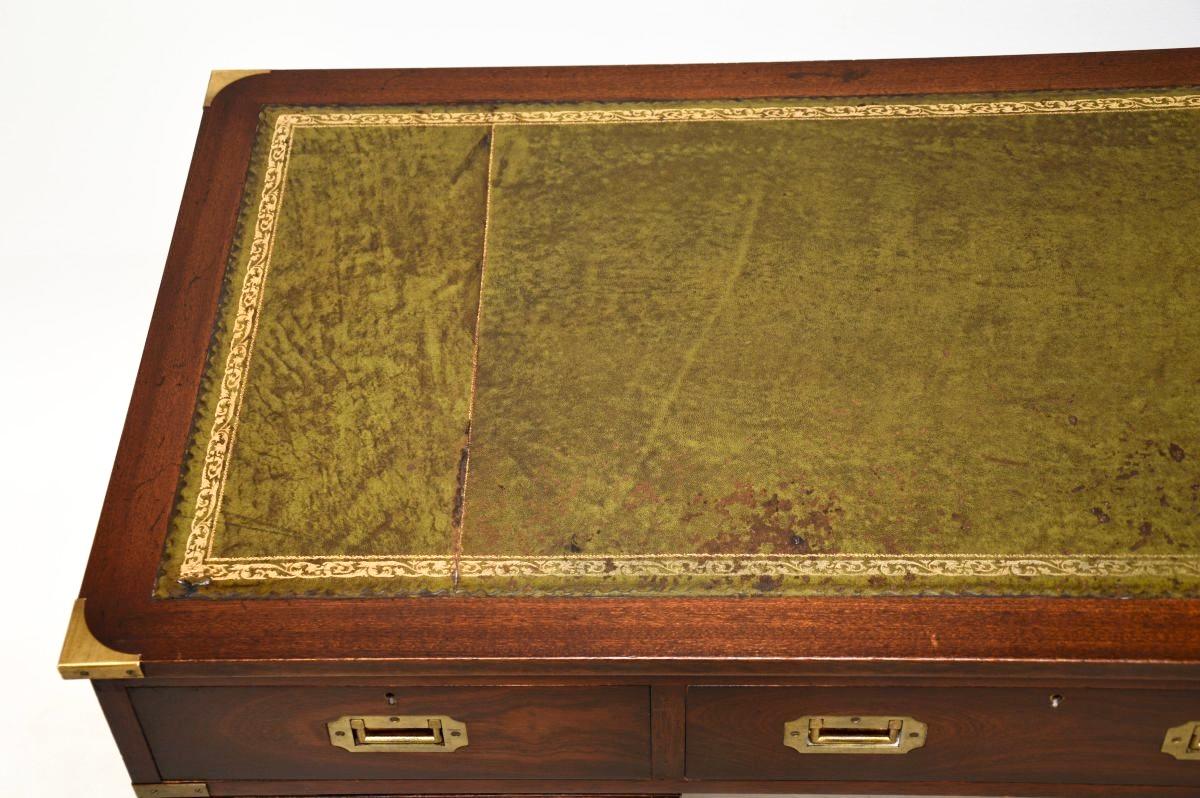 Antique Military Campaign Style Desk For Sale 1