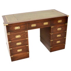 Antique Military Campaign Style Desk