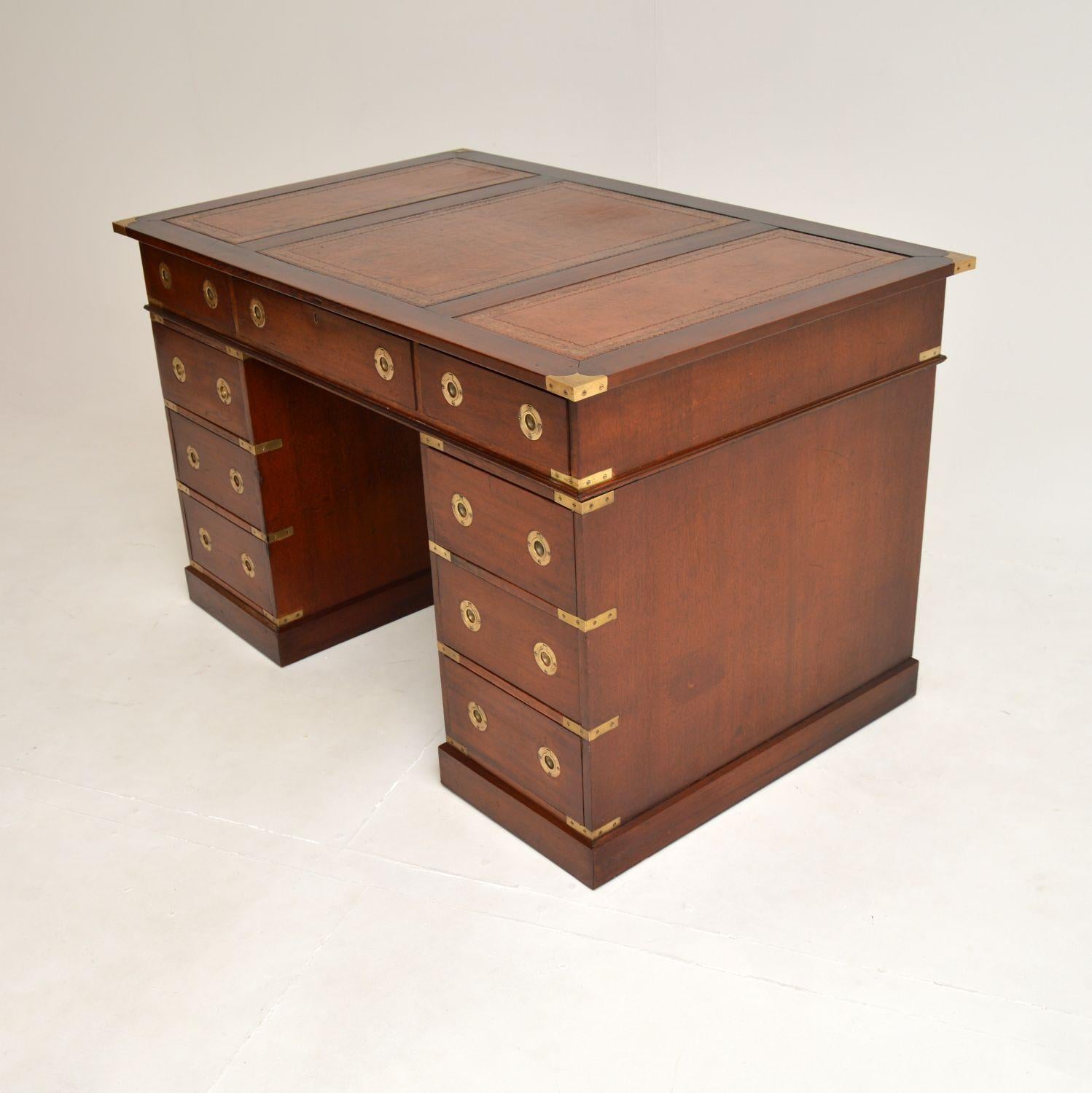 pedestal desk antique