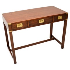Antique Military Campaign Style Writing Table / Desk