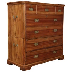 Antique Military Chest in Solid Camphor, circa 1880