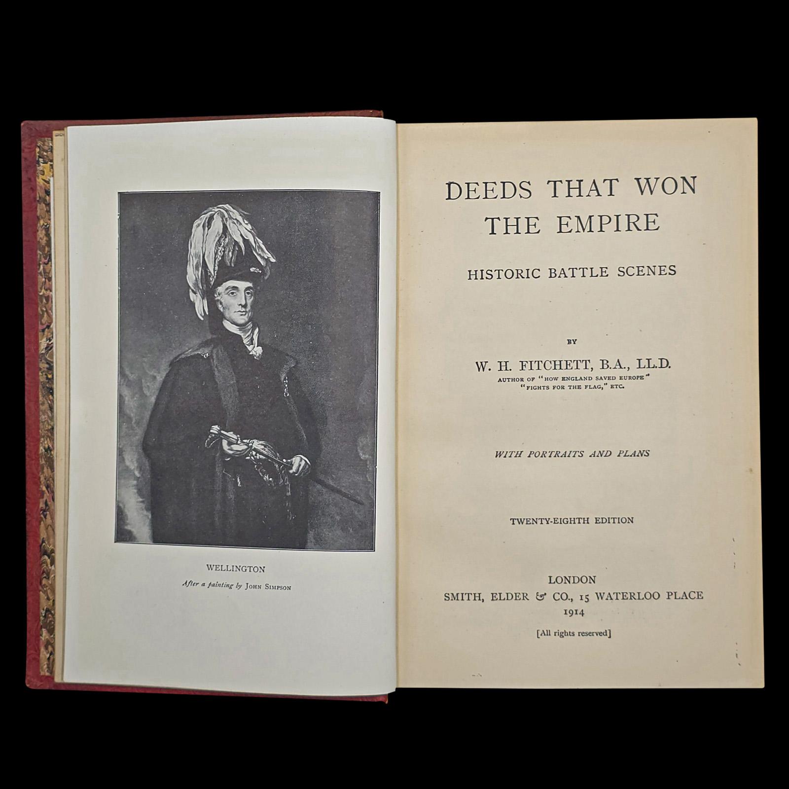 British Antique Military Reference Book, Deeds That Won the Empire, History, Illustrated For Sale