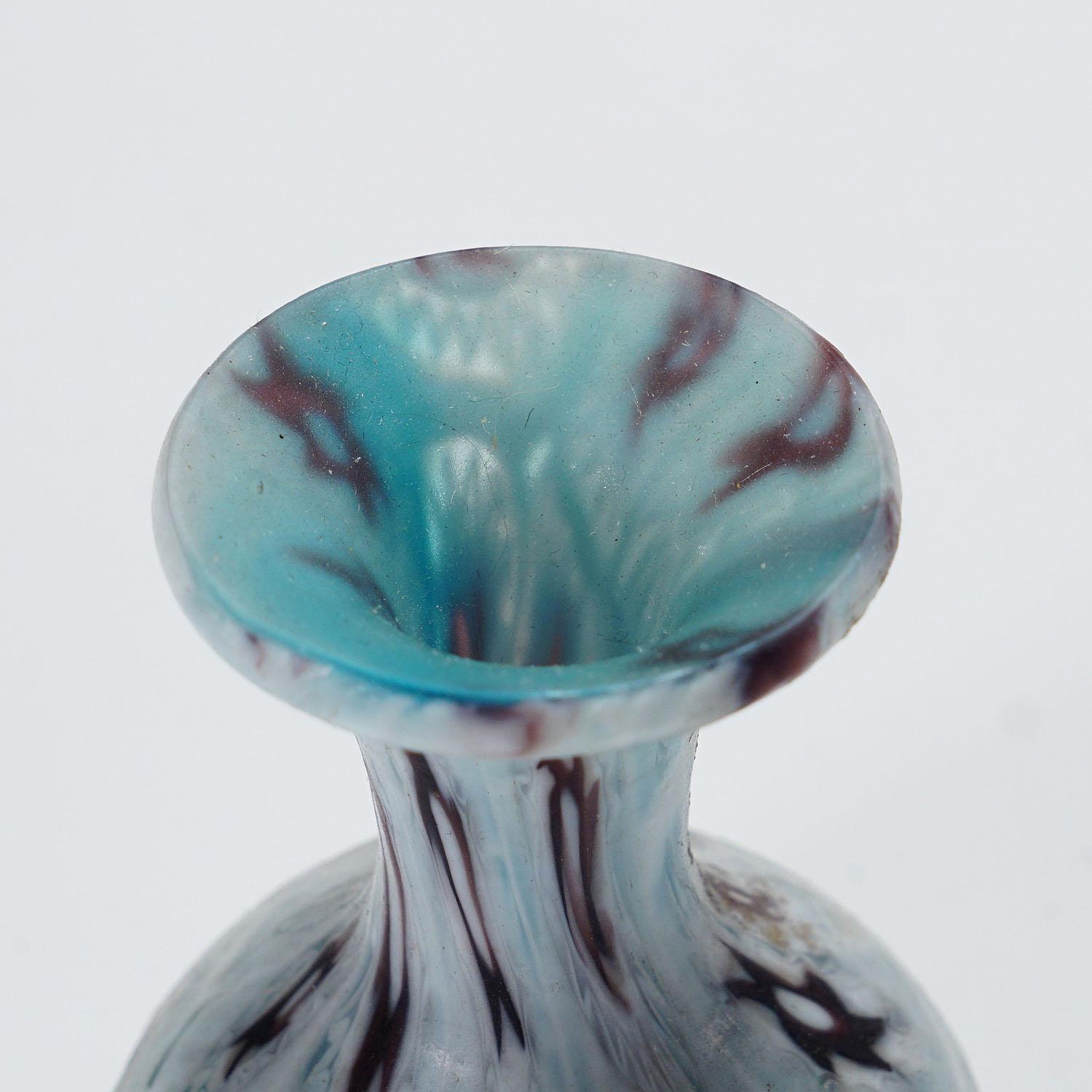 Italiano Antico vaso Millefiori di Fratelli Toso Murano 1920 ca. in vendita