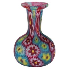 Antico vaso Millefiori di Fratelli Toso Murano inizio XX secolo