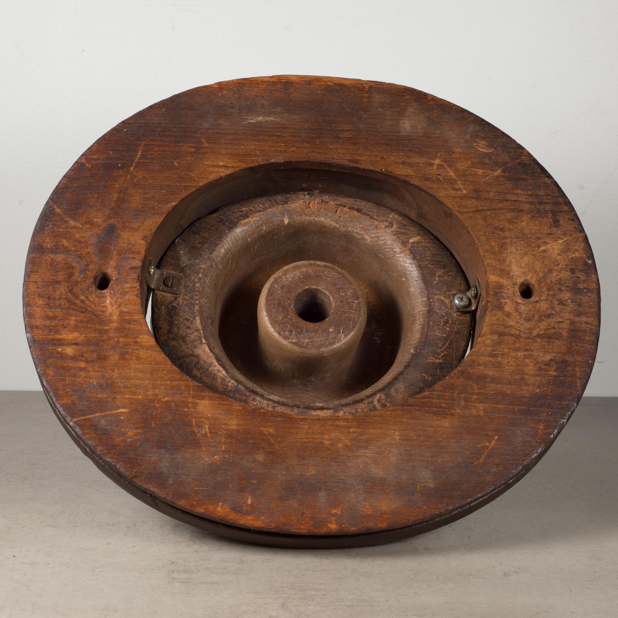 Antique Millinery Hat Form, c.1860-1920 In Good Condition In San Francisco, CA