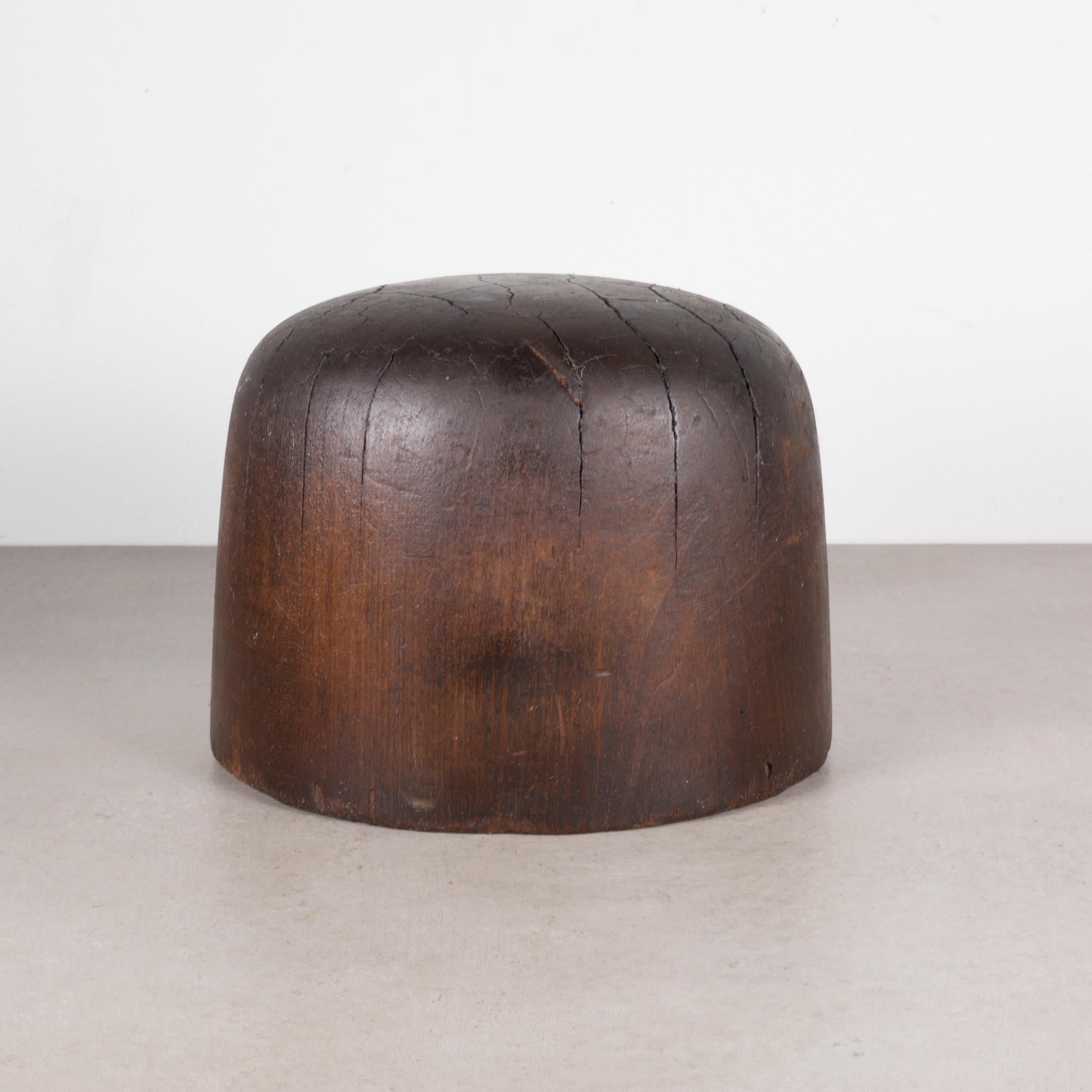 Wood  Antique Millinery Hat Form c.1890-1920