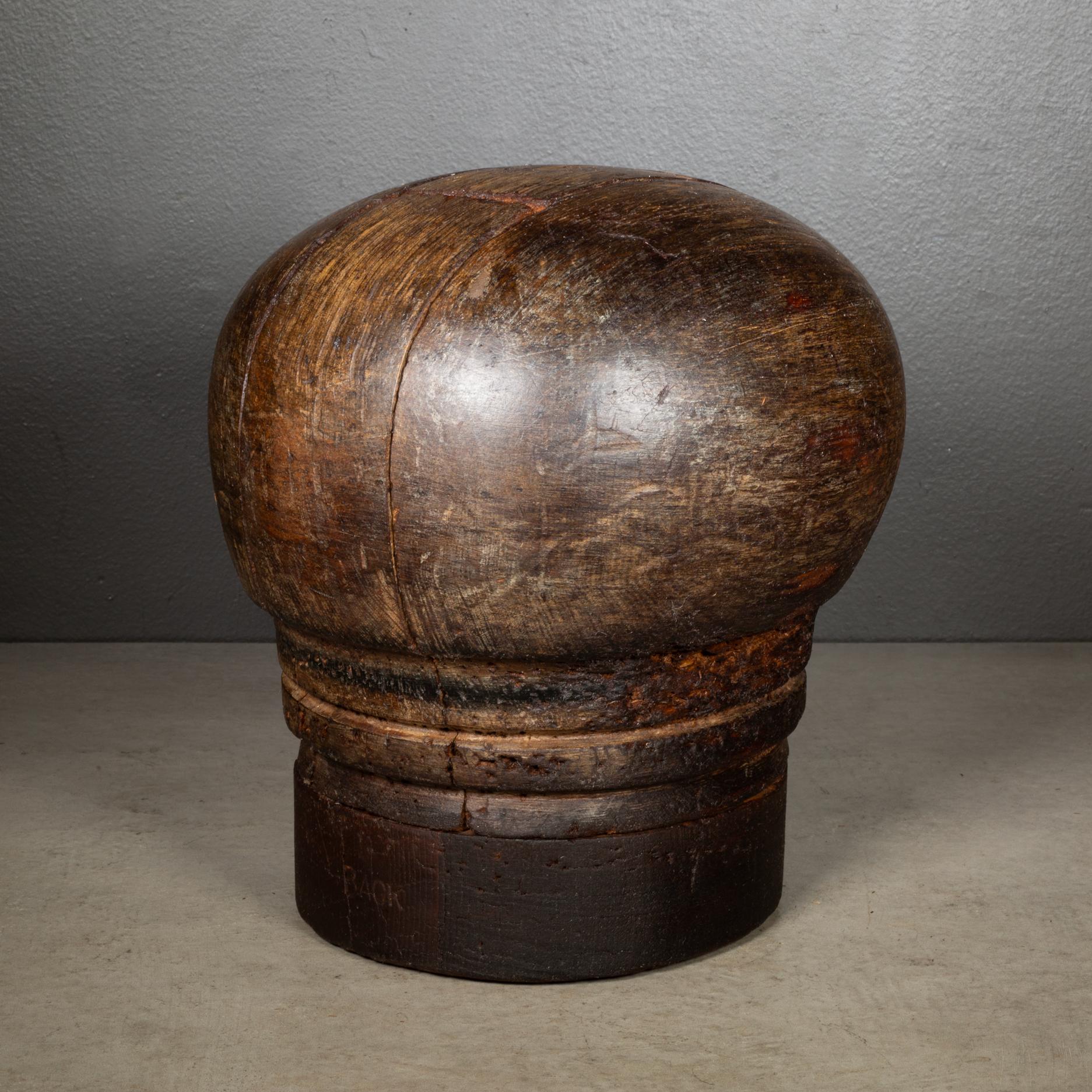 Antique Millinery Puzzle Block Hat Form c.1890-1920 In Good Condition For Sale In San Francisco, CA