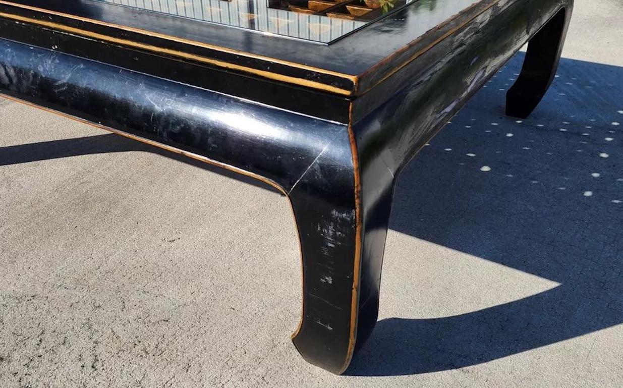 Antique Ming Chinoiserie Coffee Table Huge 57