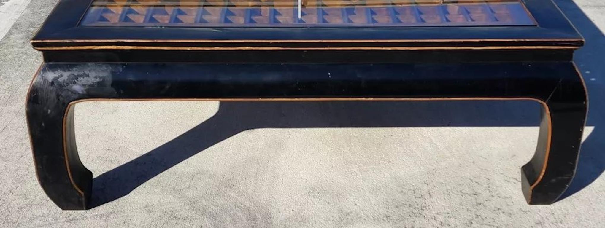 Antique Ming Chinoiserie Coffee Table Huge 57