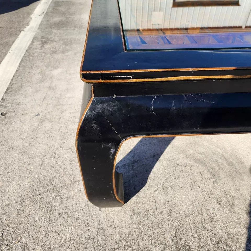 Antique Ming Chinoiserie Coffee Table Huge 57