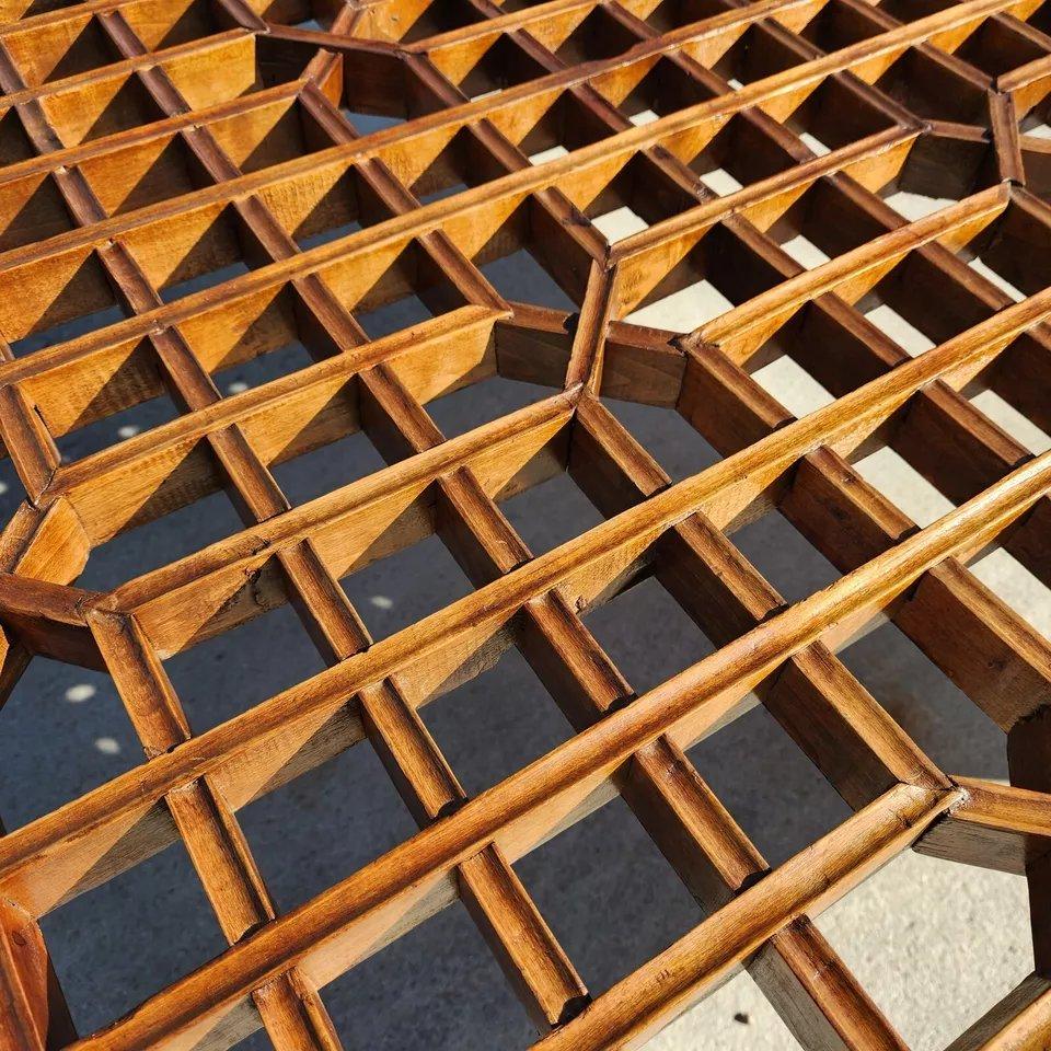 Glass Antique Ming Chinoiserie Coffee Table Huge 57