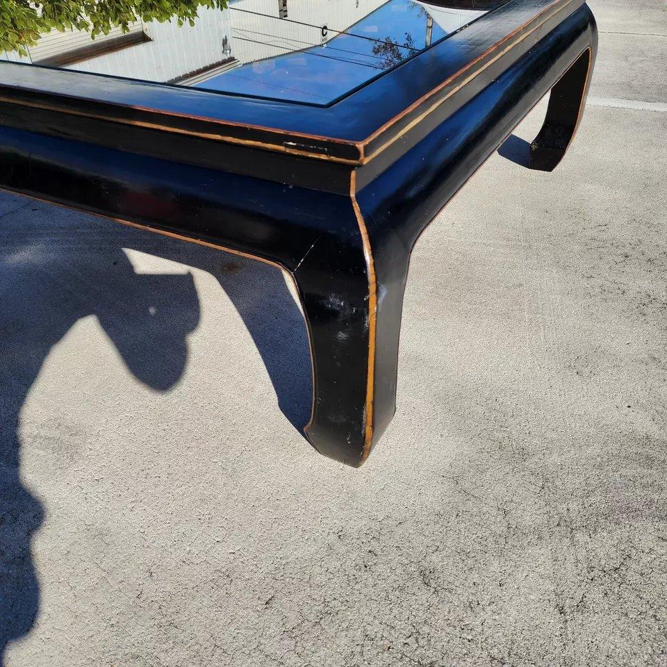 Antique Ming Chinoiserie Coffee Table Huge 57
