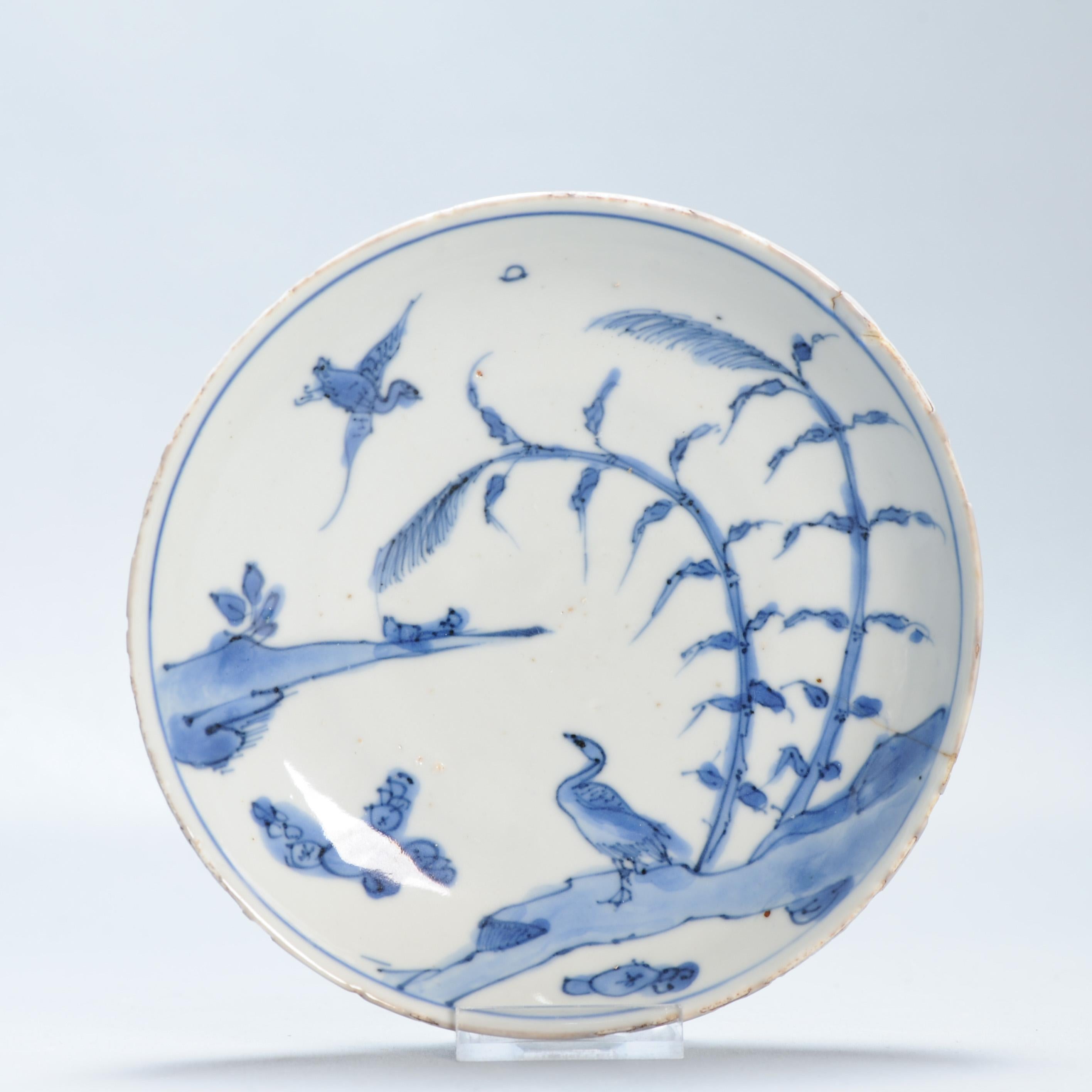 Sharing with you this amazing little dish from the early 17th century. Kosometsuke with great decoration of ducks/geese in a landscape scene.
Storage box included.

Ko-Sometsuke or
