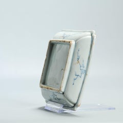 Antique Ming Literati Tianqi Period 17th c Chinese Porcelain China Dish Landscap