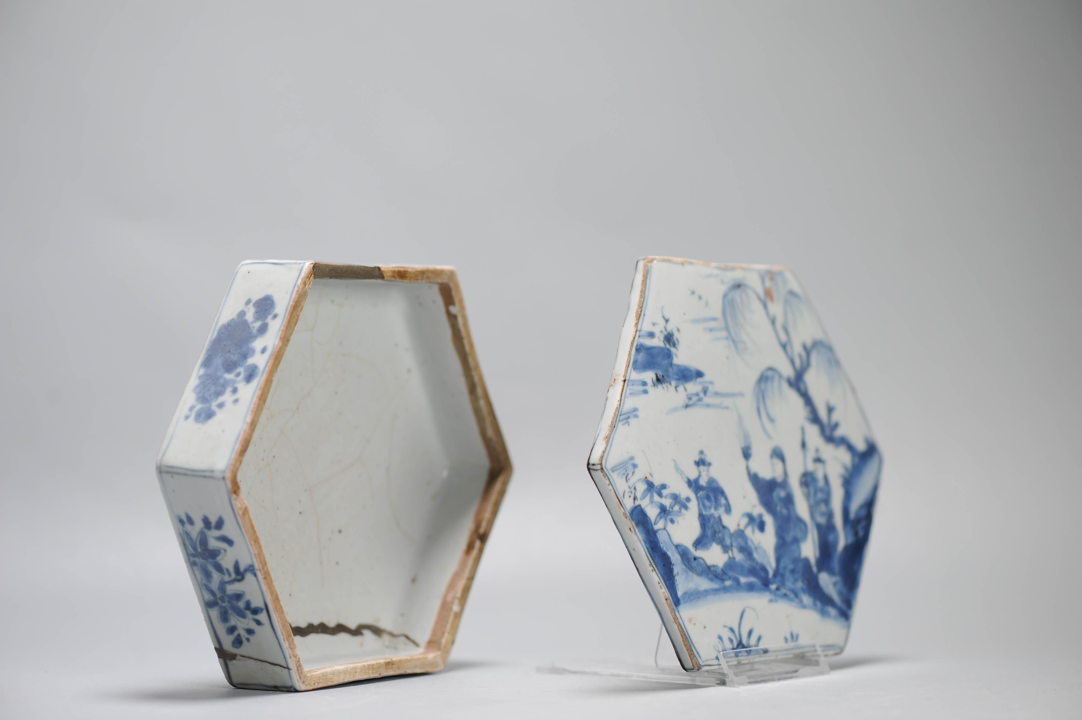 Antique Ming Period Kosometsuke Landscape Chinese Porcelain Kaiseki Dish For Sale 10