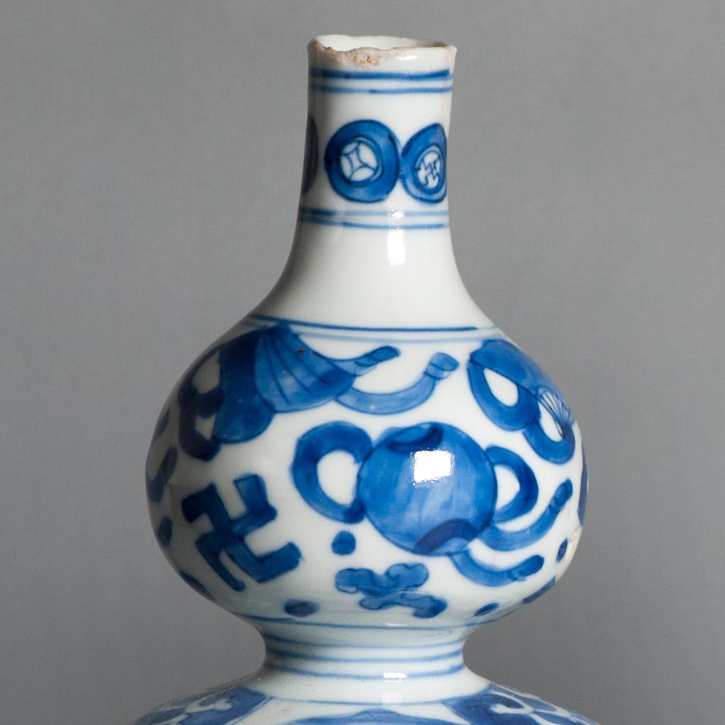 Antique Ming Period Kraak Tokkuri Sake Bottles Kosometsuke Landscape Chinese For Sale 8