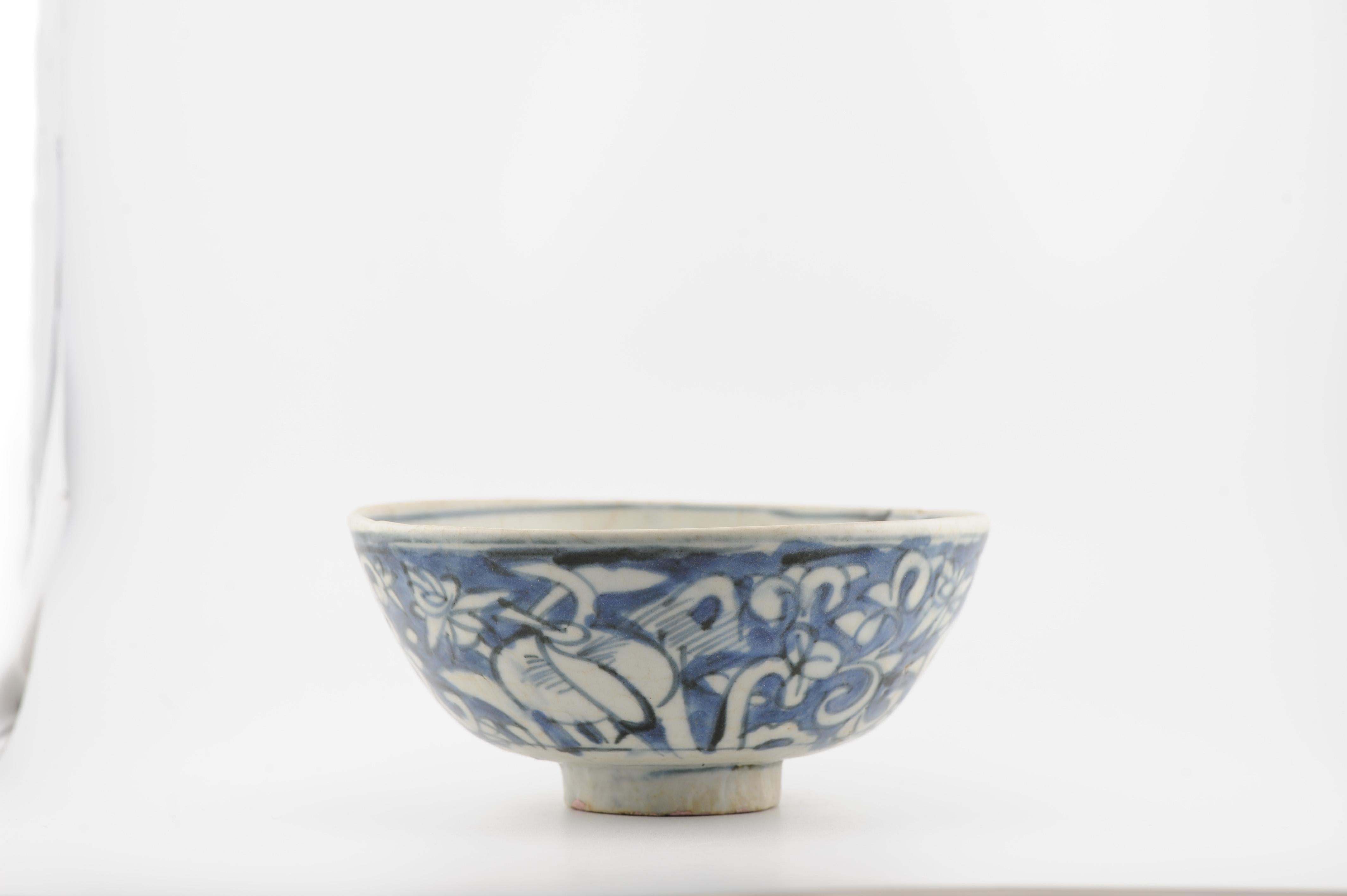 Antique Ming Wanli 1560-1590 Chinese Porcelain Swatow/Zhangzhou Bowl For Sale 12