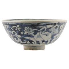 Antique Ming Wanli 1560-1590 Chinese Porcelain Swatow/Zhangzhou Bowl