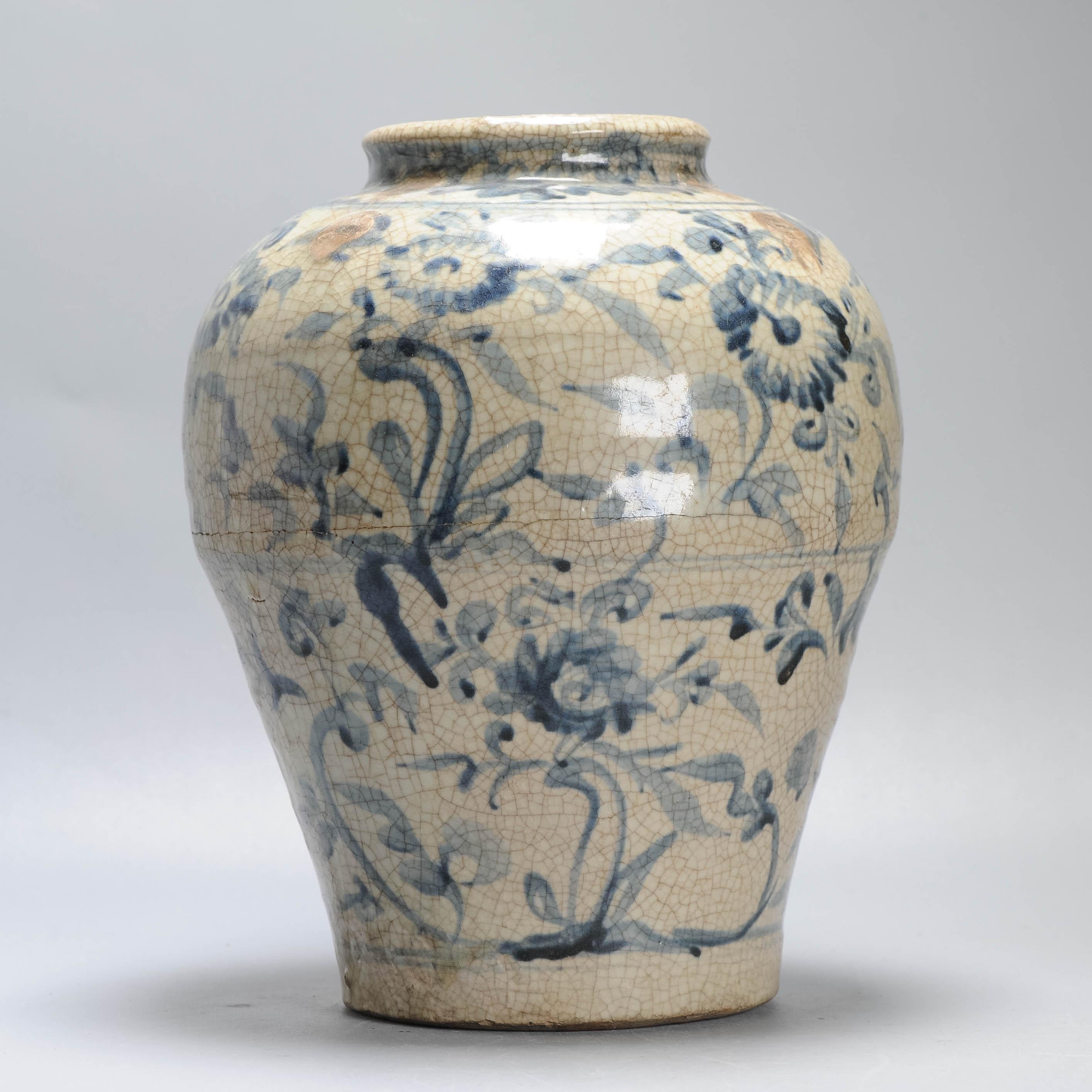 Cinese Antico vaso in porcellana cinese Ming Ming 1560-1590 Swatow/Zhangzhou in vendita