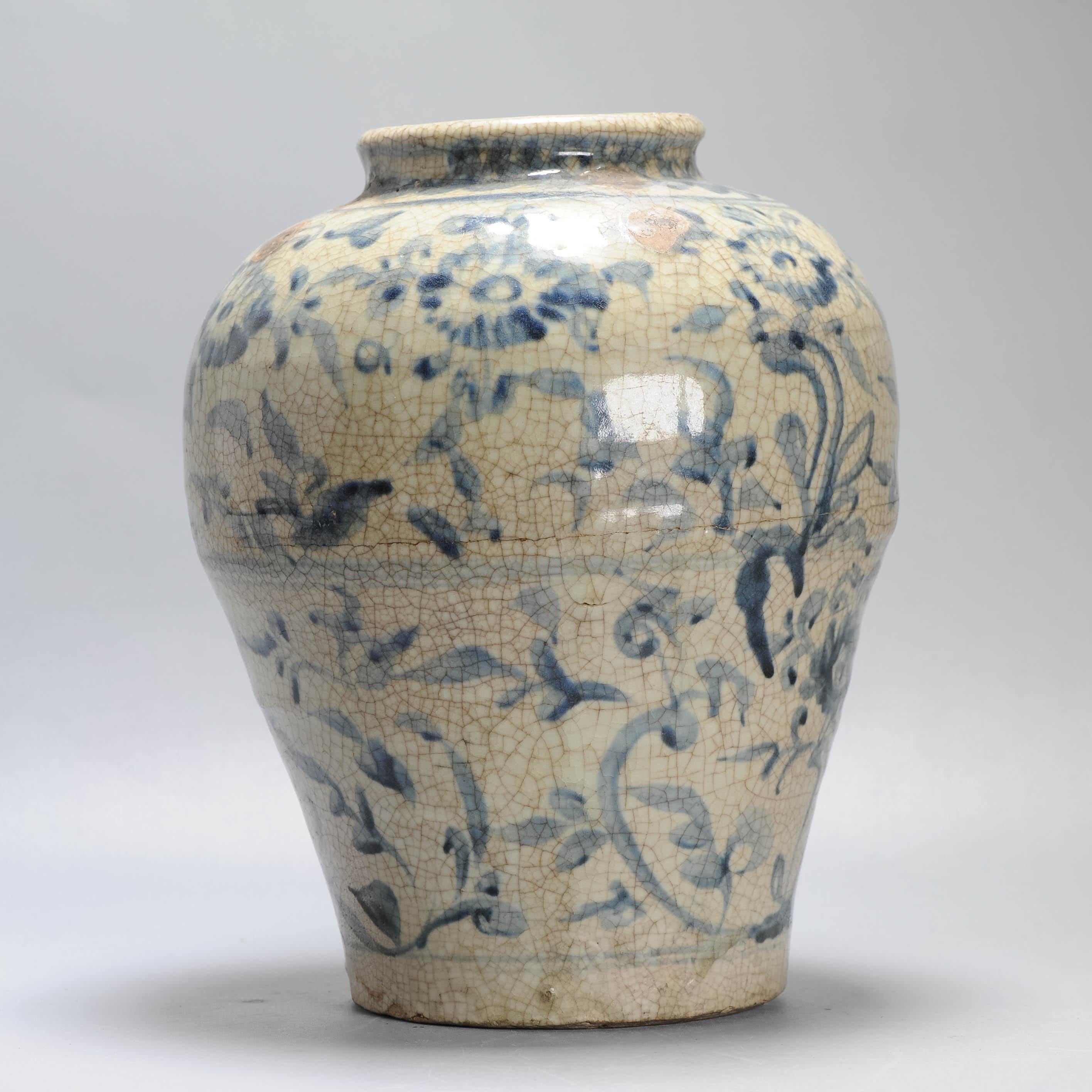 Antico vaso in porcellana cinese Ming Ming 1560-1590 Swatow/Zhangzhou in vendita 3