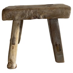 Sgabello antico Mini Elm Wood