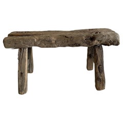 Sgabello antico Mini Elm Wood