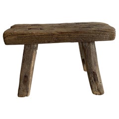 Sgabello antico Mini Elm Wood