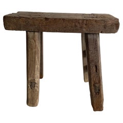 Sgabello antico Mini Elm Wood