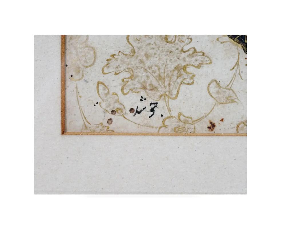 Iraqi Antique Mini Persian Mughal Painting W Manuscript